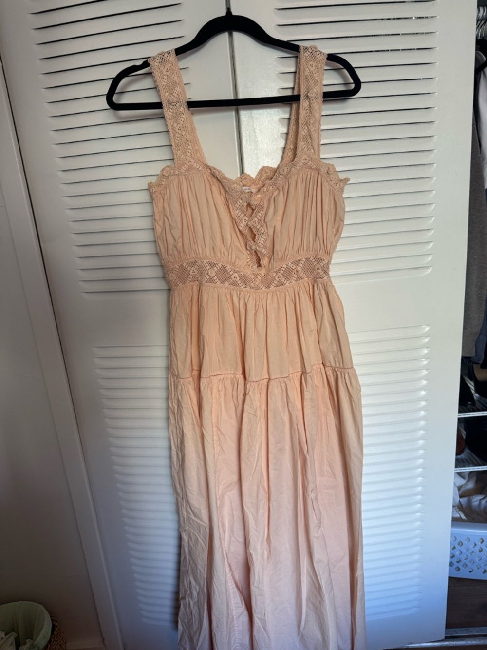 Doen Augustine Lace-Trim Maxi Dress